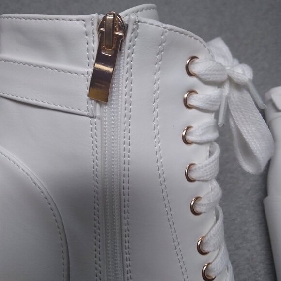 white platform chunk heel boots size 37 - Picture 11 of 15